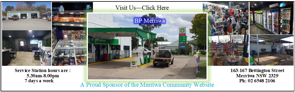 Merriwa RSL Club – proud sponsor of the Merriwa Community Portal